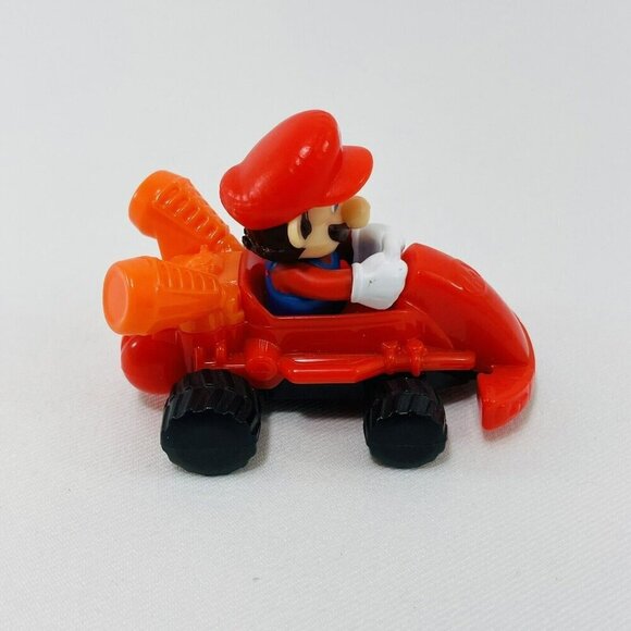 Nintendo McDonald Mario Mariokart Kart Toy Figure Racing Car Racer Vehicle Red - Picture 6 of 8